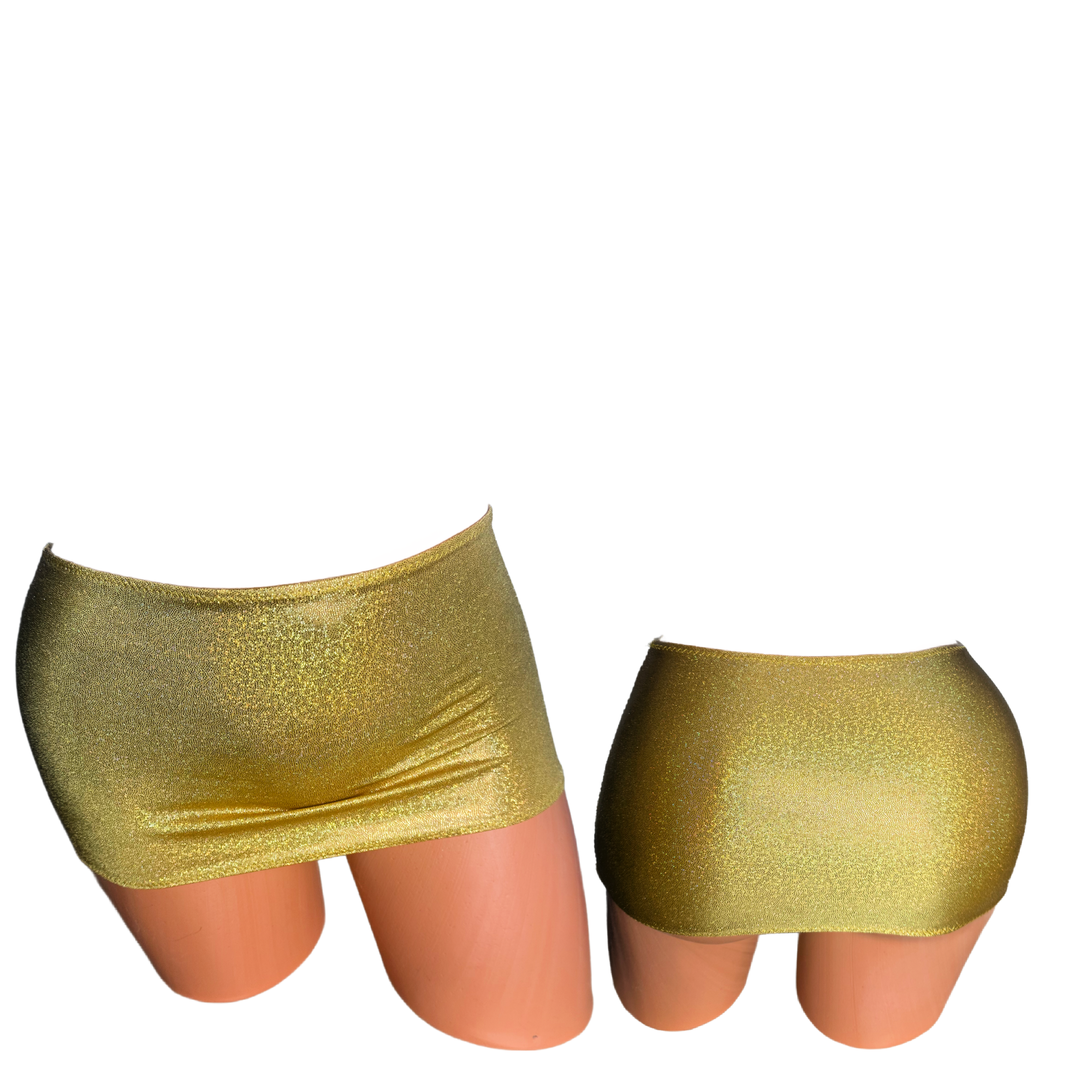 Gold Mystique metallic Micro mini skirt cover up