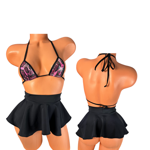 Black Micro Mini Skirt