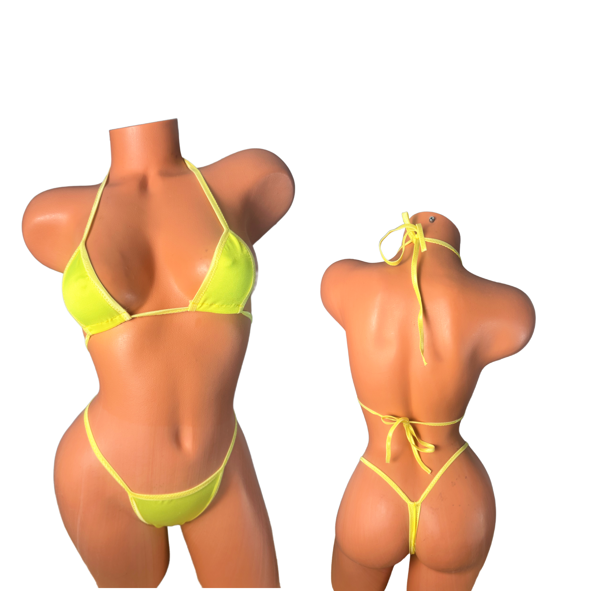 Sheer Thong Bikini-Limited Edition Yellow