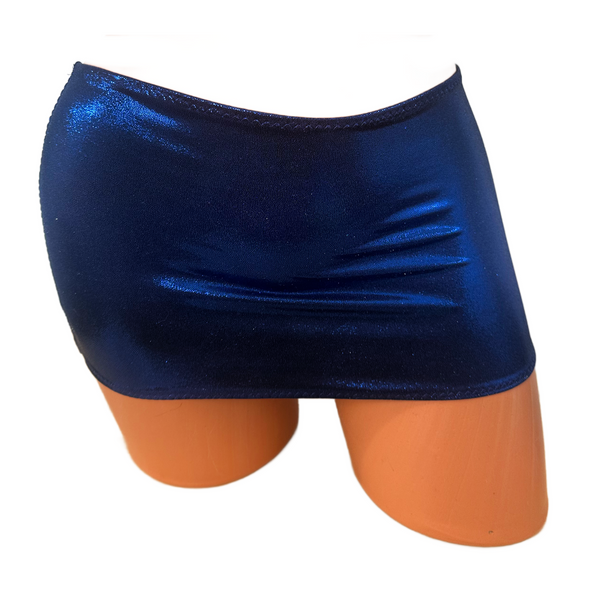 Navy metallic Micro mini skirt cover up