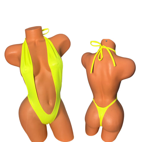 Neon Yellow One Piece Slingshot