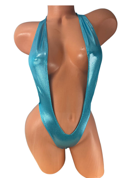 Light Blue Metallic One Piece Slingshot