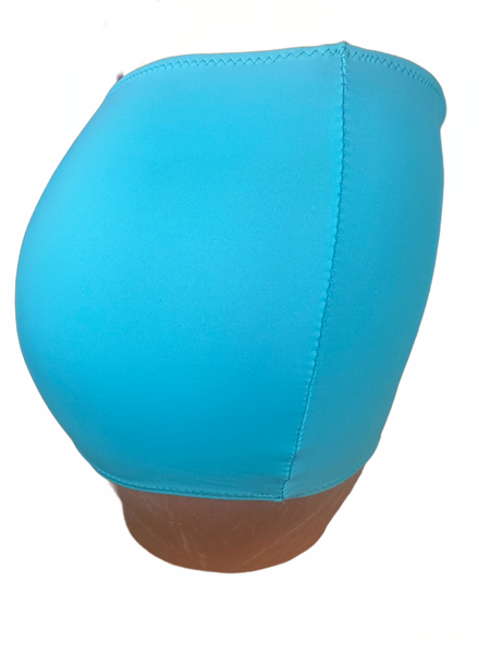 Marine Blue Spandex Micro mini skirt cover up