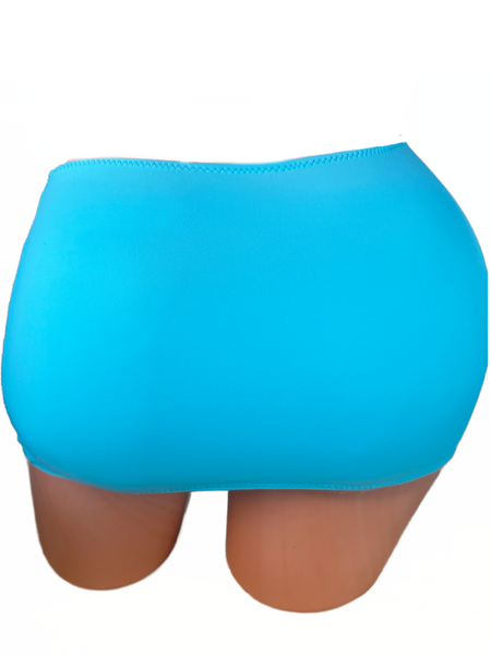 Marine Blue Spandex Micro mini skirt cover up