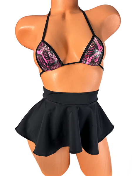 Black Micro Mini Skirt