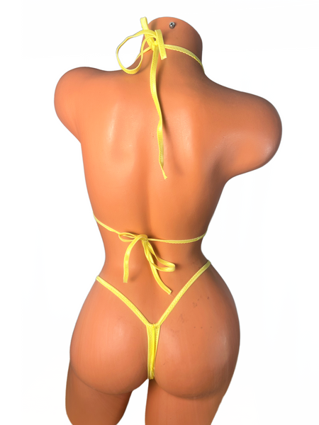 Sheer Thong Bikini-Limited Edition Yellow