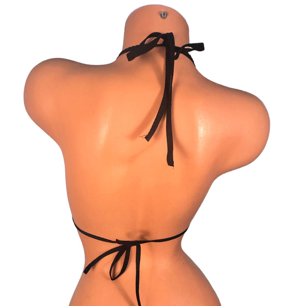 Pink/ Black Trim Micro Triangle Top