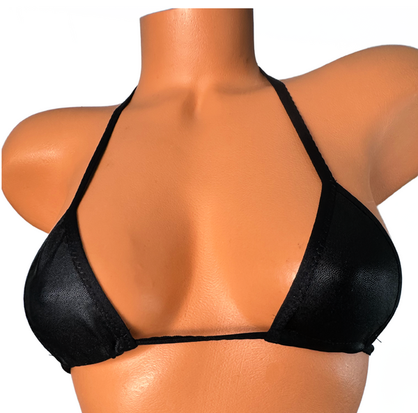 Matte Black Thong Bikini