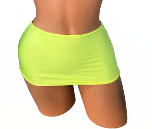 Yellow mini Skirt Cover Up