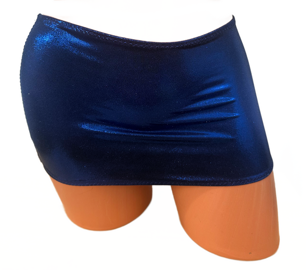 Navy metallic Micro mini skirt cover up