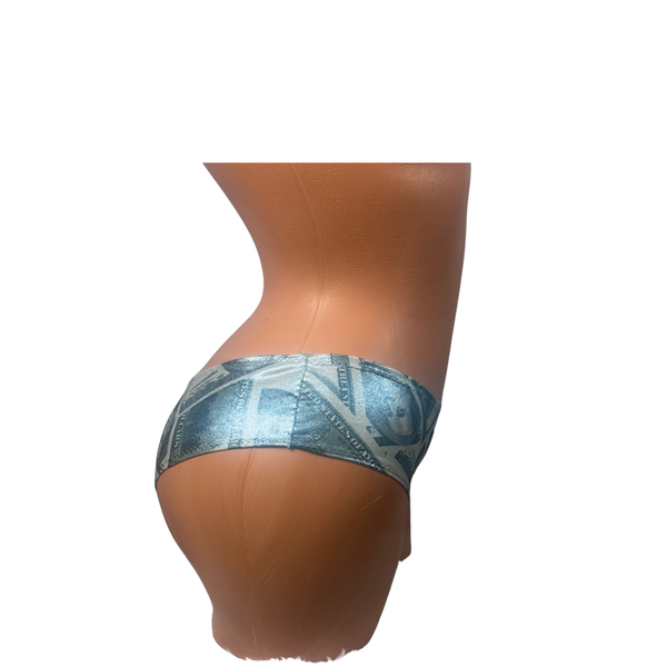 Money Print Cheeky Booty Shorts