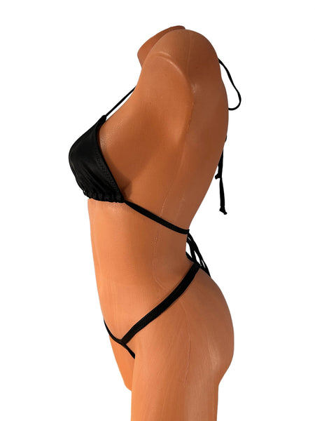 Black Micro Thong Bikini