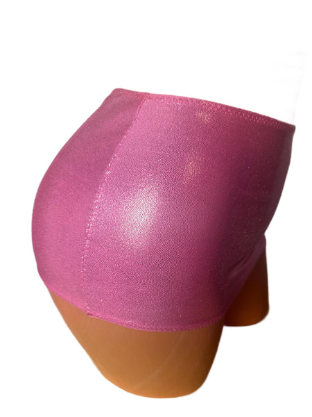 Metallic Pink Micro Mini Skirt, Exotic Club Wear, Bikini Coverup