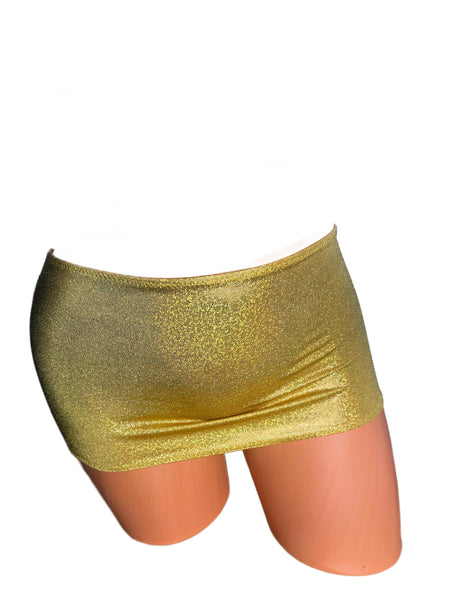 Gold Foil Mini Skirt
