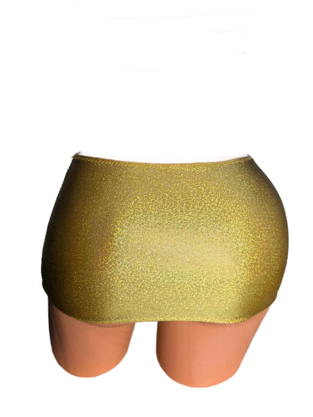Gold Foil Mini Skirt
