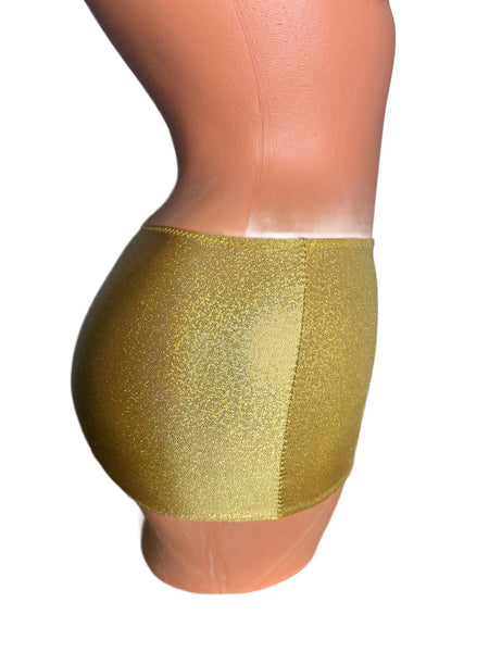 Gold Foil Mini Skirt