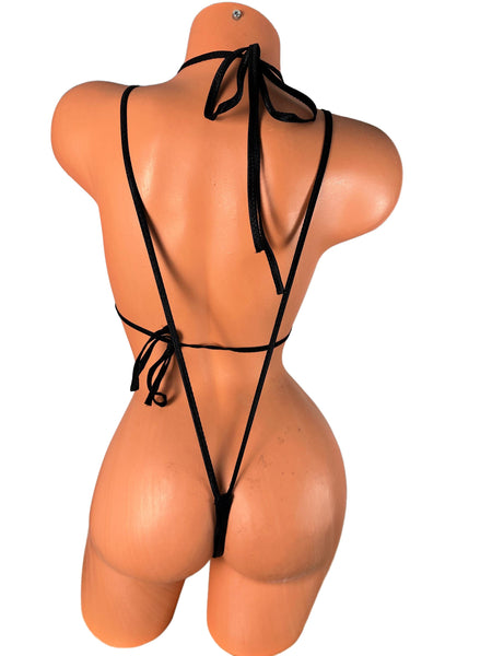 Black Two piece Slingshot Bikini