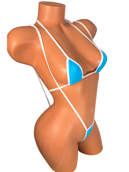 Blue Two piece Slingshot Bikini