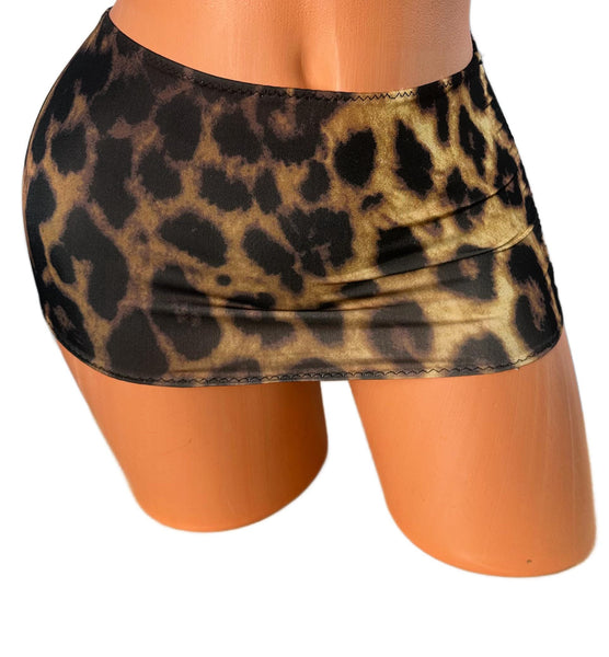 Cheetah Print Micro Mini Skirt