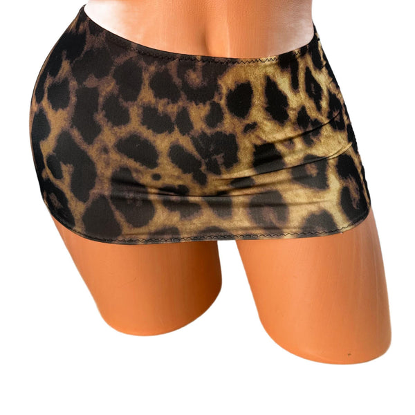 Cheetah Print Micro Mini Skirt