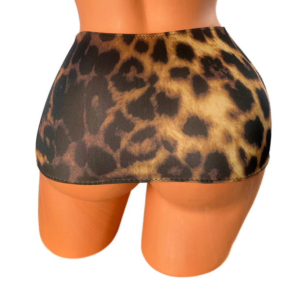 Cheetah Print Micro Mini Skirt