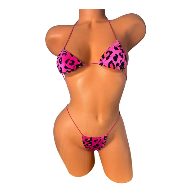 Mini Bikini: Extreme Micro Coverage - Leopard Print