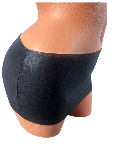 Black metallic Micro mini skirt cover up