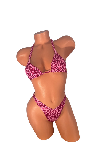 Pink Leopard European Micro Cut Bikini