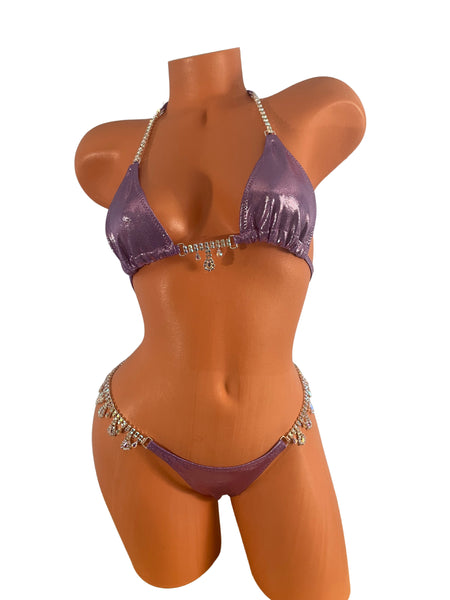 Lilac Basic Competition Bikini Chandelier connectors